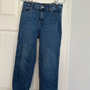 Banana republic high rise straight jeans